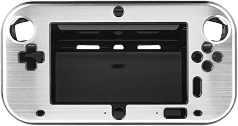 OSTENT Anti-Shock Hard Plastic Box Cover Case Shell for Nintendo Wii U Gamepad Color Silver - Image 1